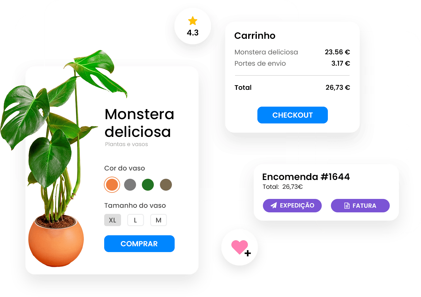 Plataforma de criação de lojas online
