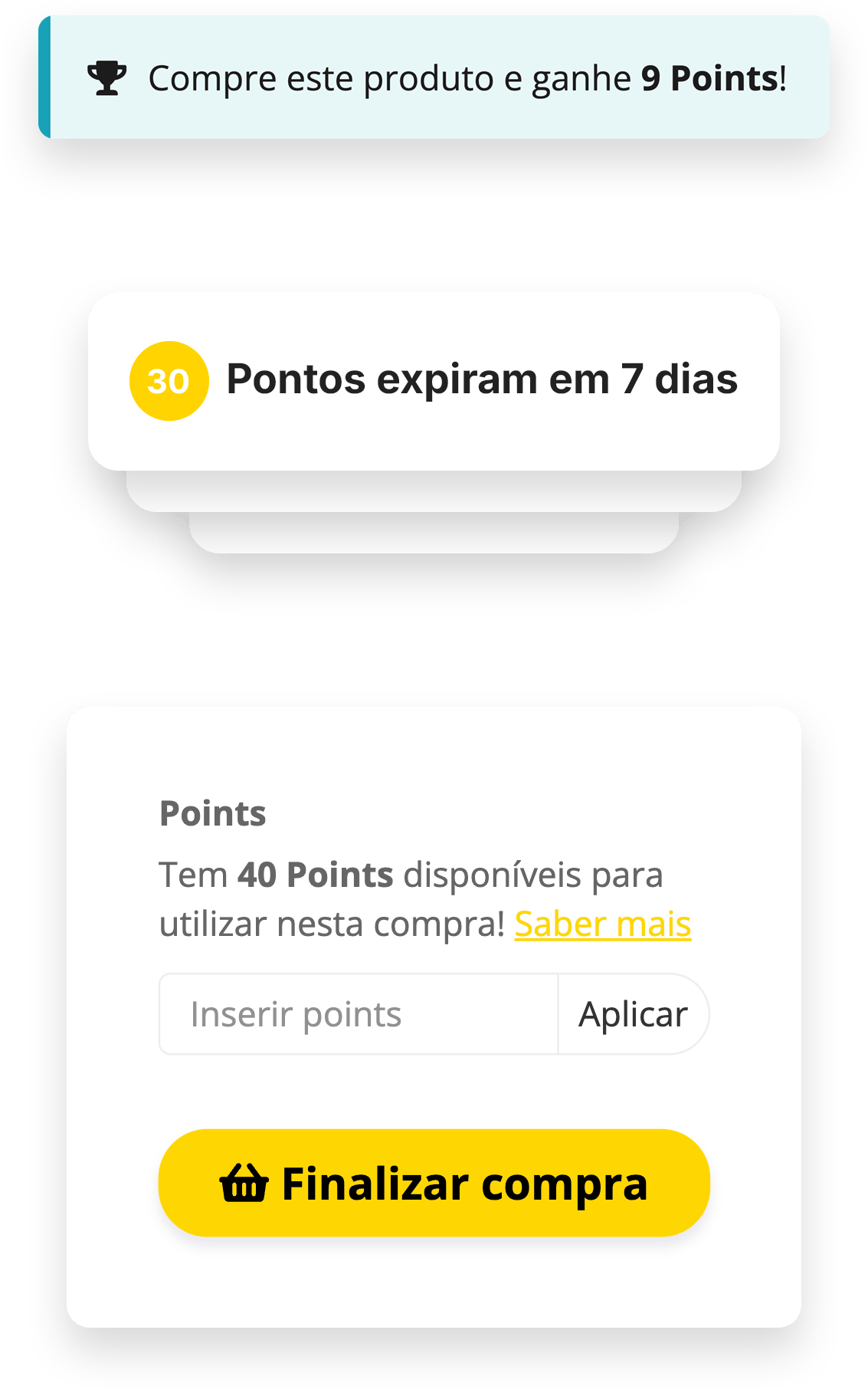 O sistema de pontos e recompensas da Shopkit foi criado para transformar clientes ocasionais em clientes fiéis.