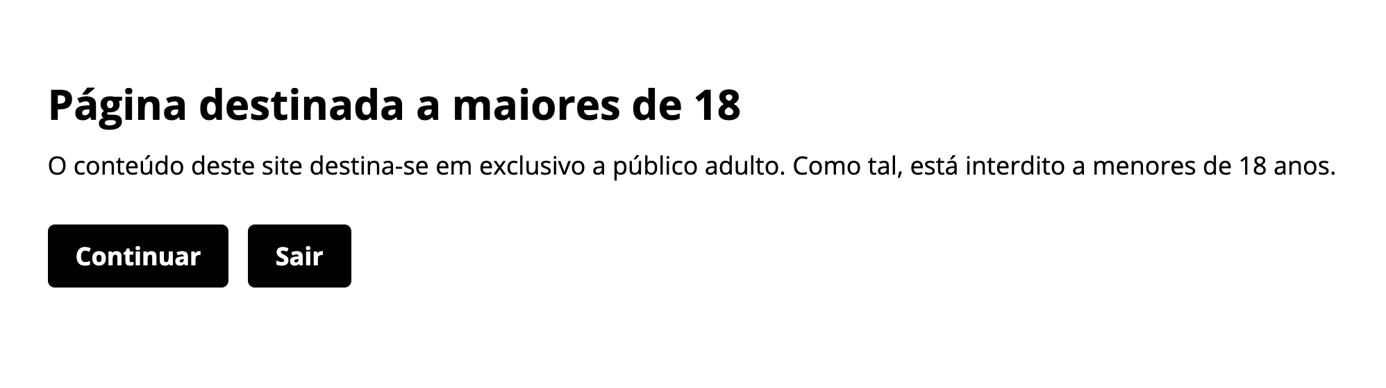 App Maiores de 18
