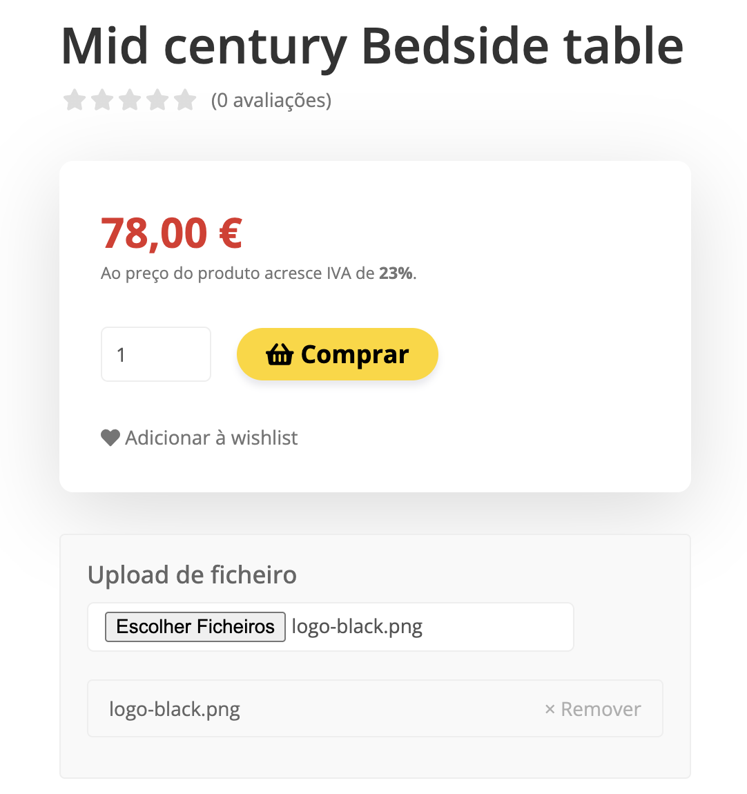 App Upload de ficheiros