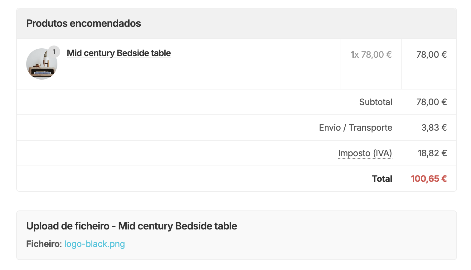 App Upload de ficheiros