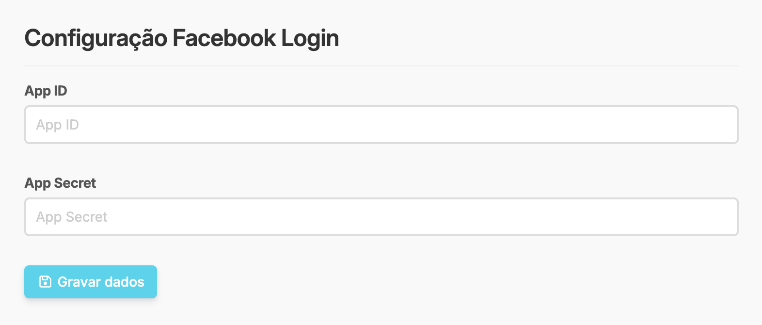 App Facebook Login