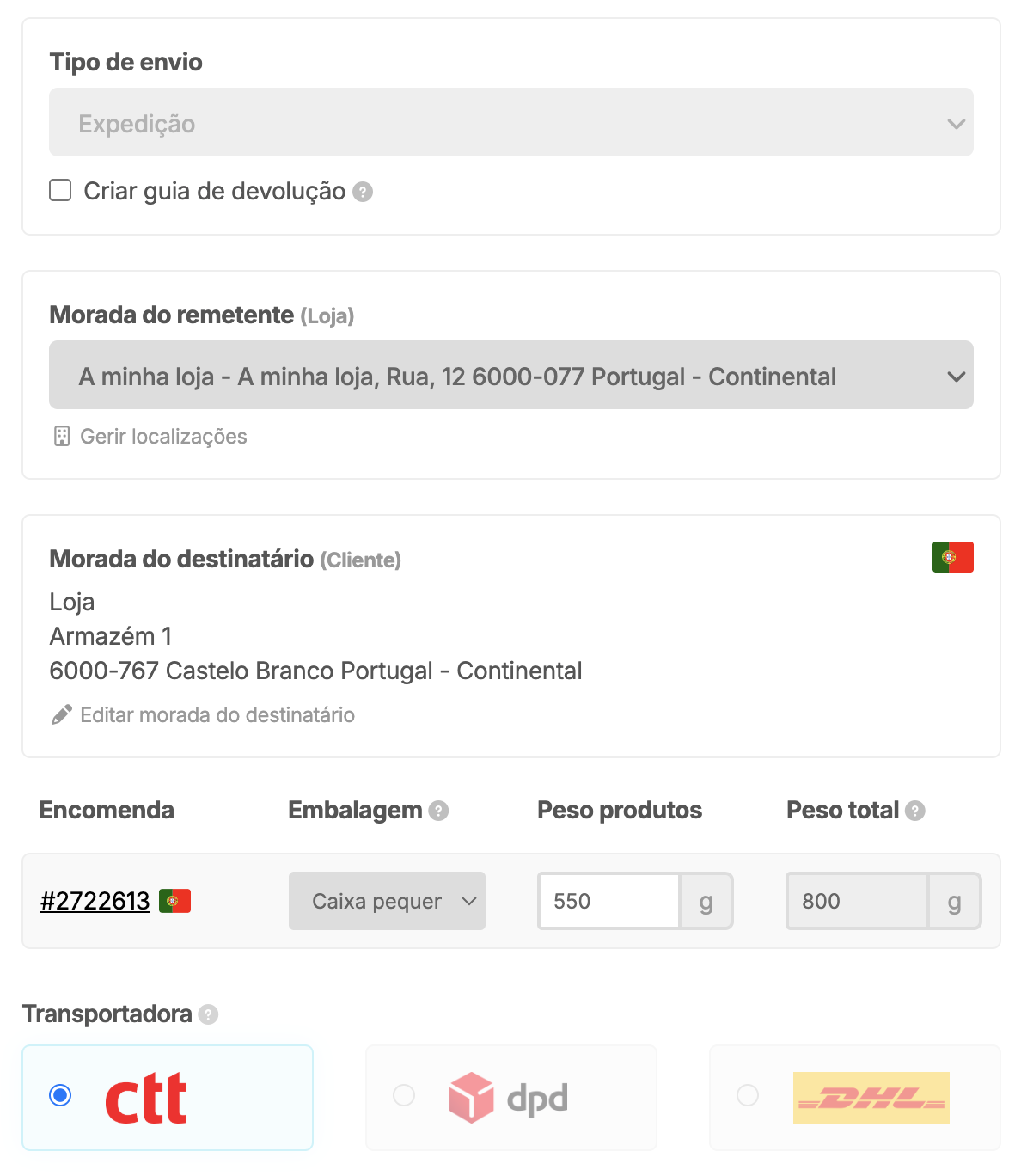 App CTT