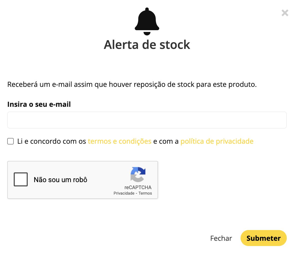 App Alerta de stock