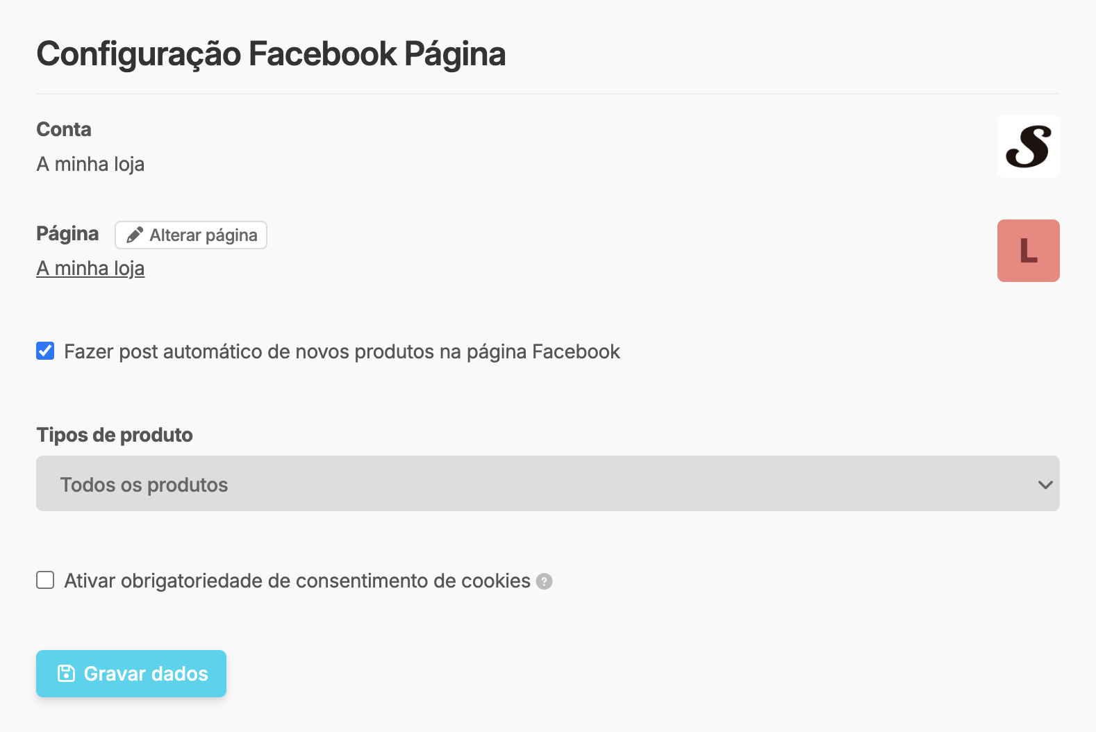 App Facebook Página