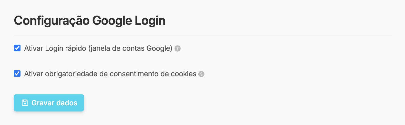 App Google Login