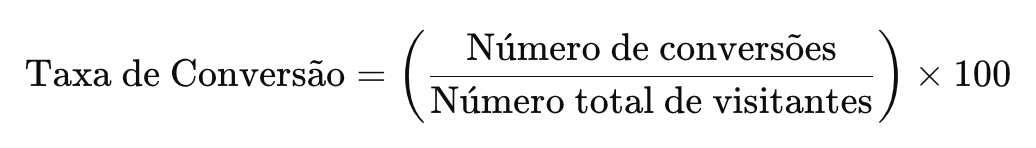 Fórmula taxa de conversão