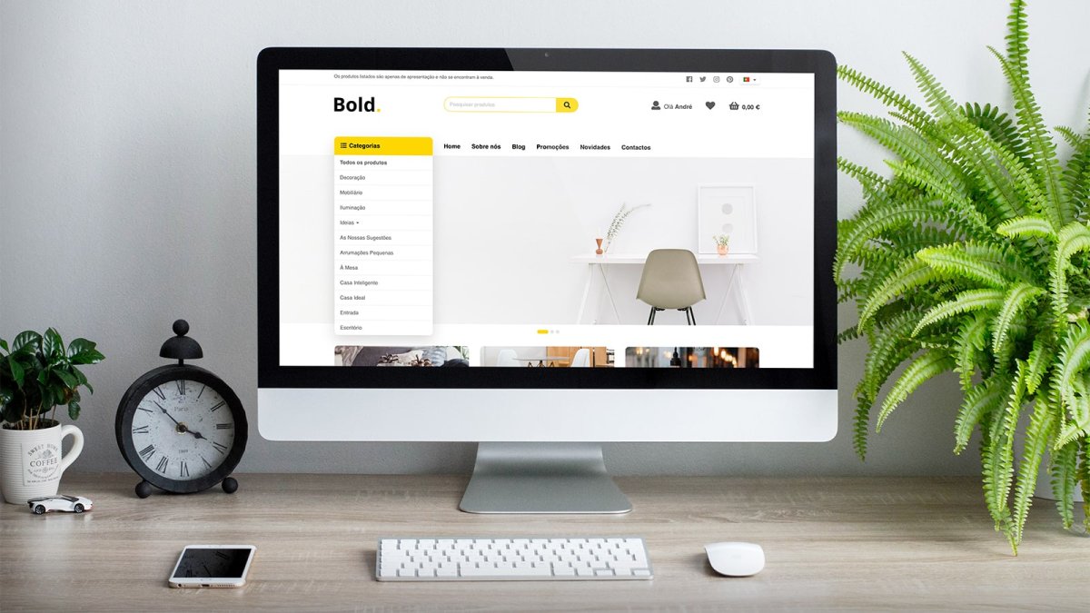Novo template premium: Bold