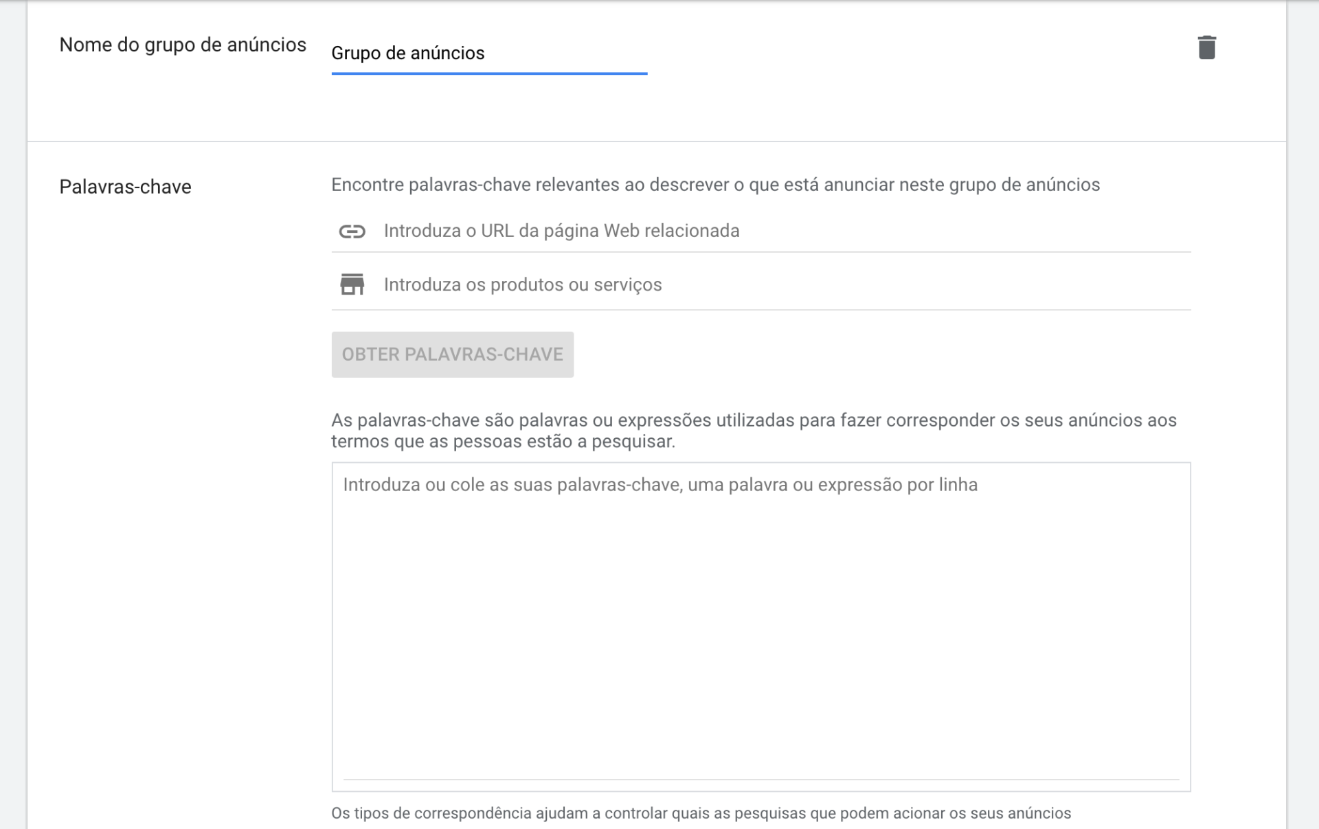 Campanha Google Ads