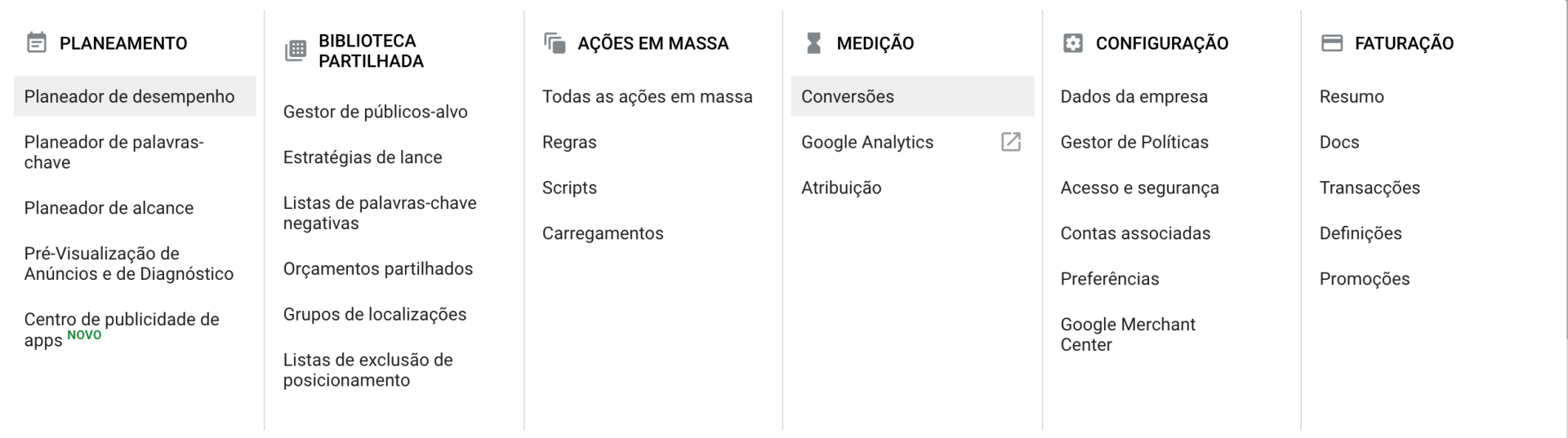 Conversões