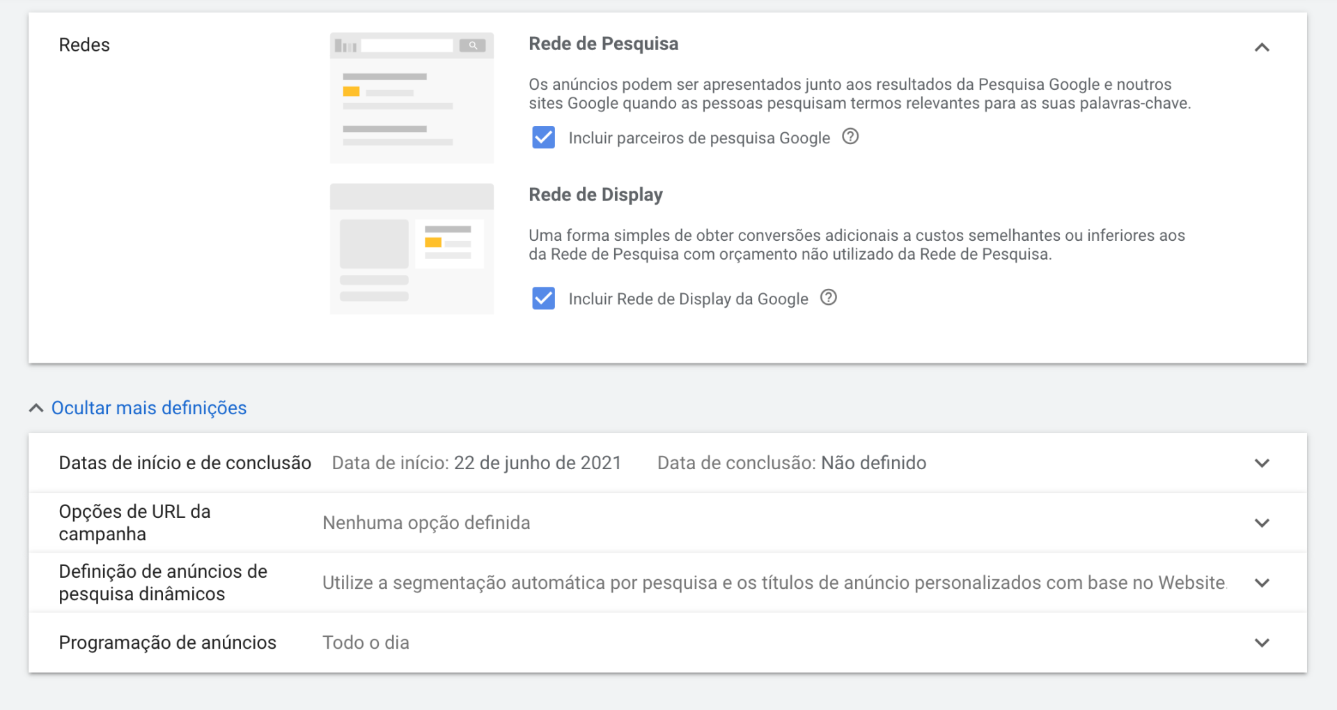 Campanha Google Ads