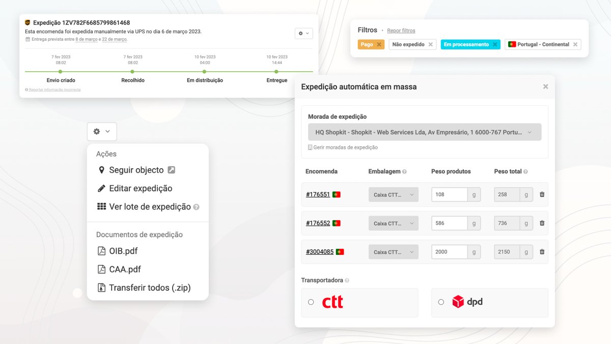 Uma nova forma de expedir encomendas online
