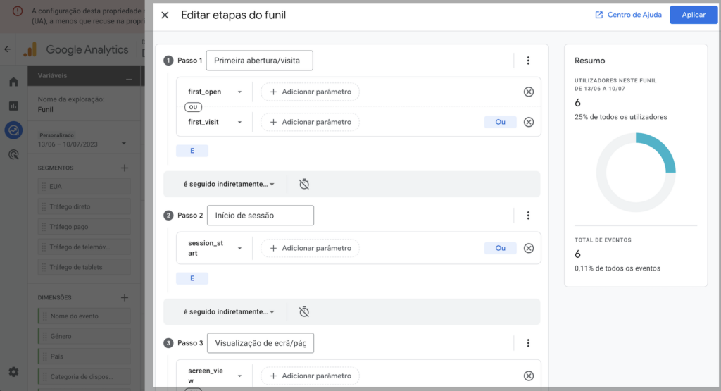 Adicionar novas etapas no funil