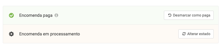 Pagamento encomendas