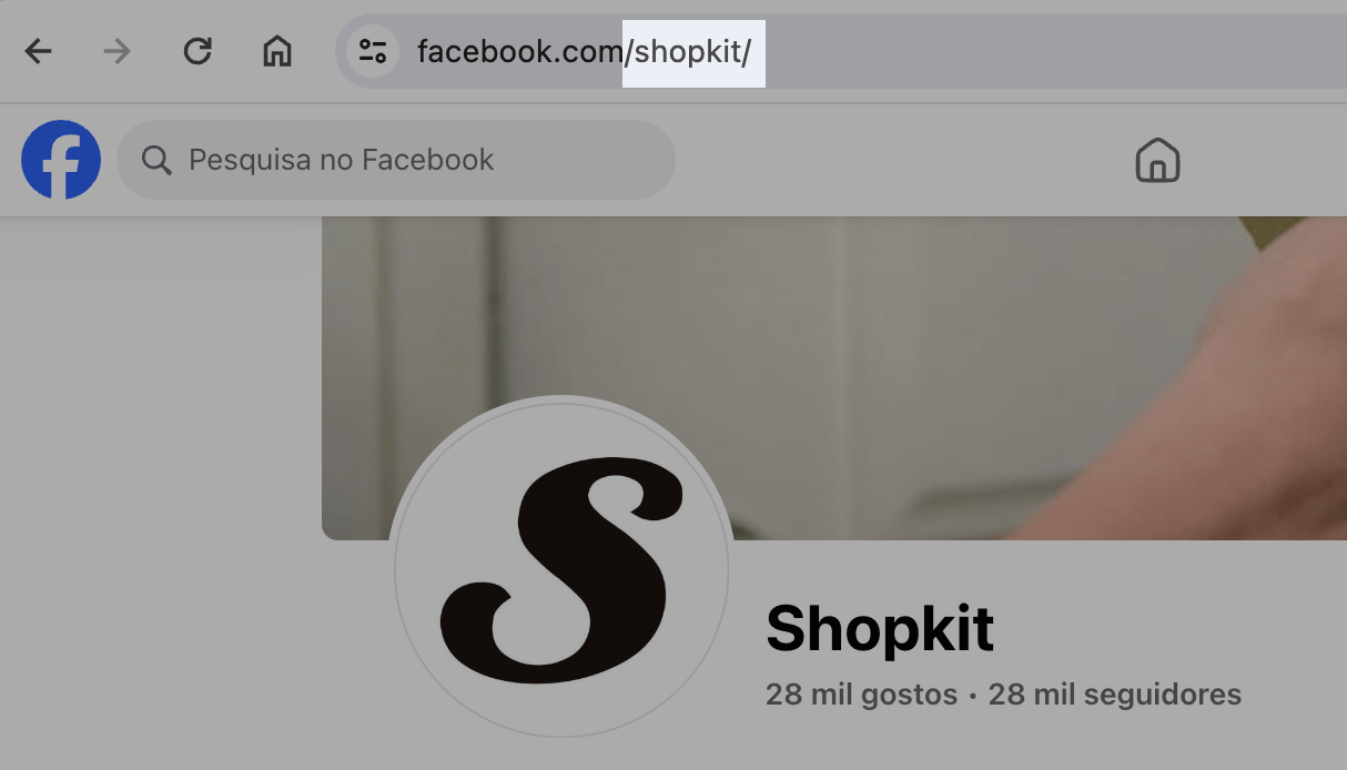 Username no Facebook