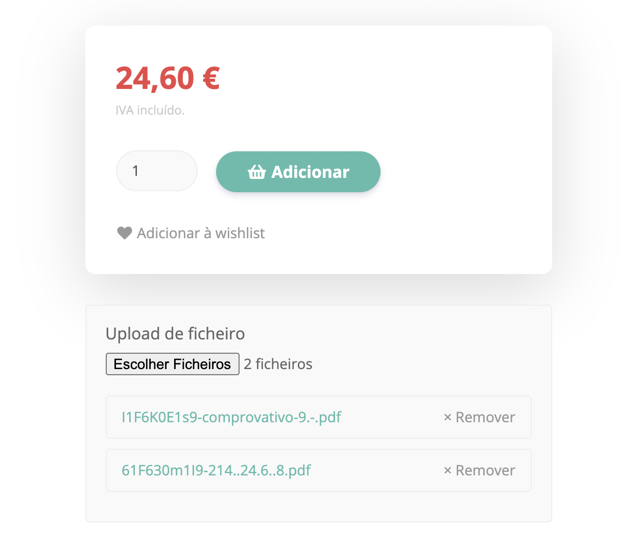 Upload de ficheiros para lojas online