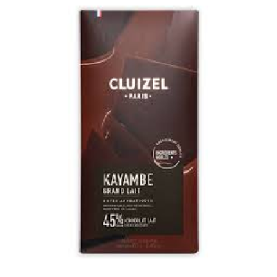 Embalagem de chocolate Cluizel Paris Kayambe Grand Lait 45%