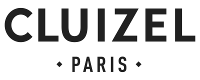 Logótipo CLUIZEL PARIS a preto em fundo branco