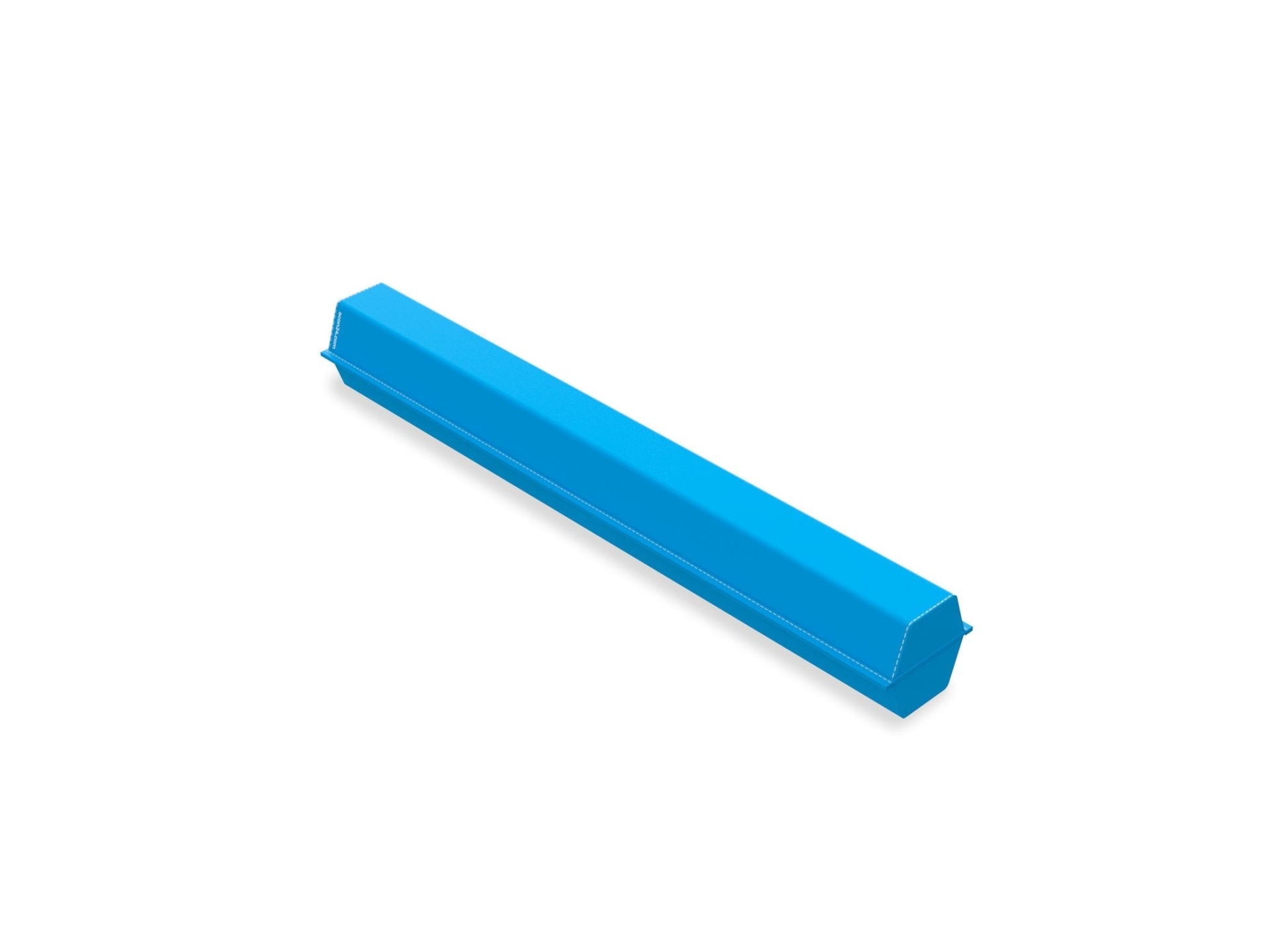 Prateleira ou suporte azul sobre fundo branco