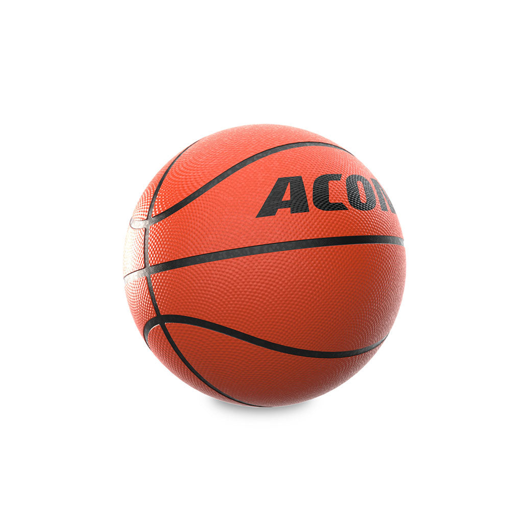 Bola de basquetebol laranja com linhas pretas
