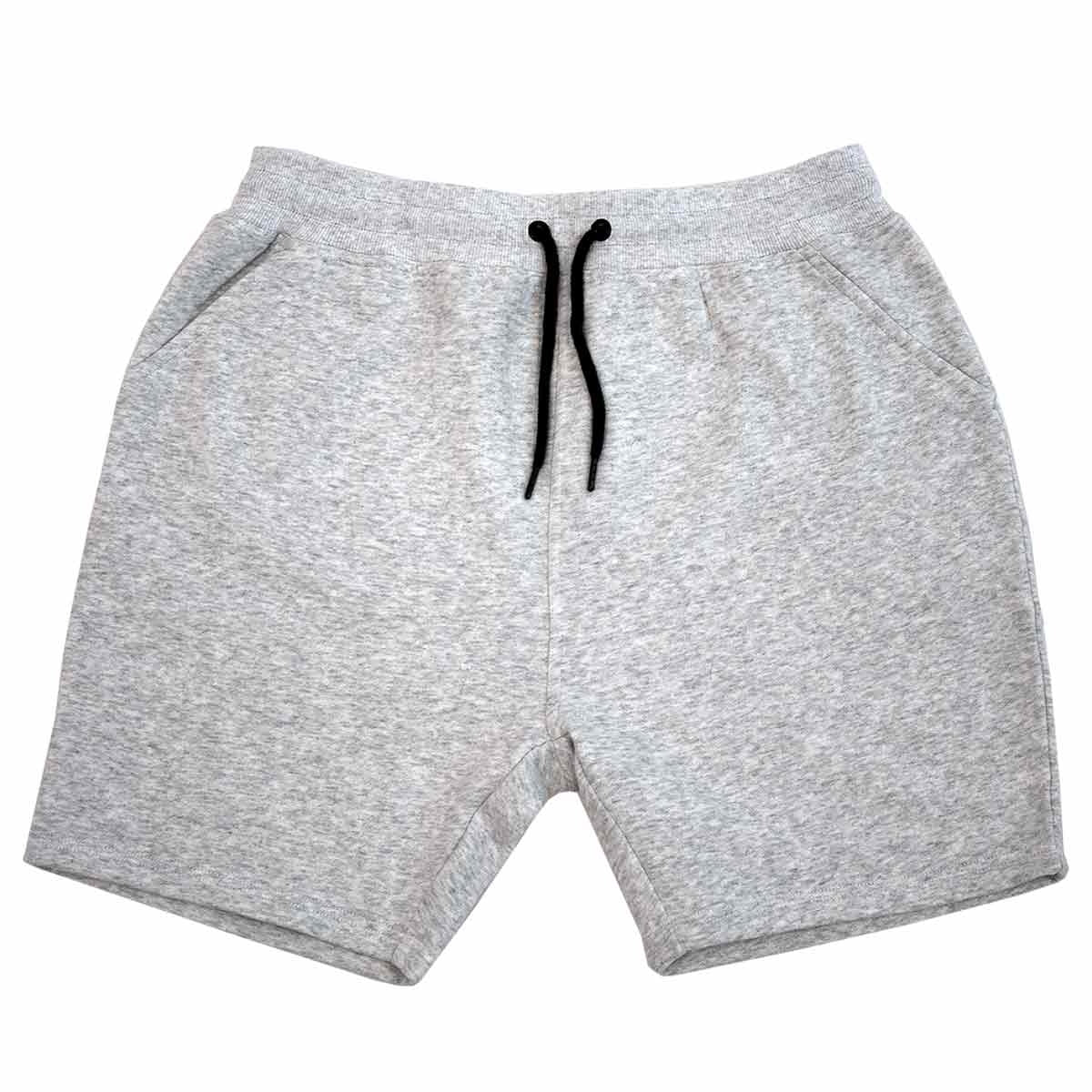 Calções cinzento claro com cordão preto