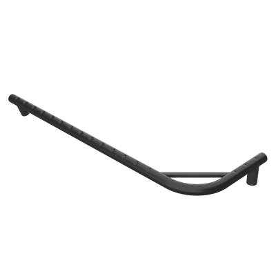 Suporte metálico preto para bicicleta