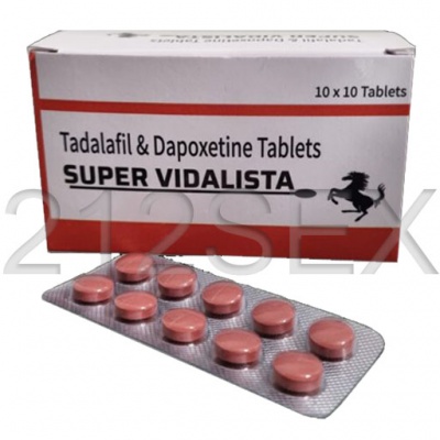 Caixa de comprimidos SUPER VIDALISTA e blister com 10 comprimidos rosa