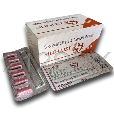 Embalagem e blister de comprimidos SILDALIST rosa