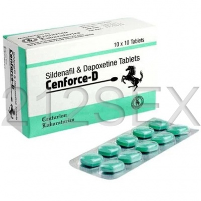 Embalagem e blister de comprimidos Sildenafil & Dapoxetine Cenforce-D