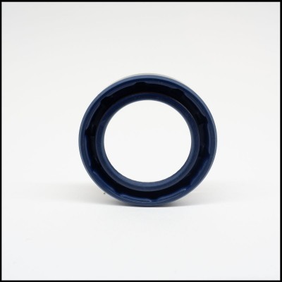 Vedante circular azul escuro em fundo branco.