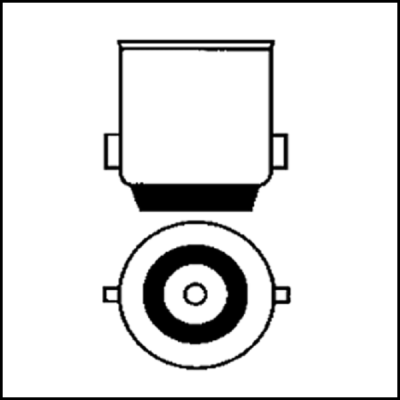 Símbolo técnico de objeto cilíndrico com alças laterais
