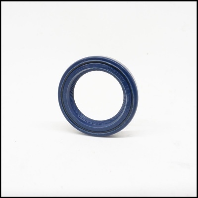 vedação circular azul de borracha sobre fundo branco