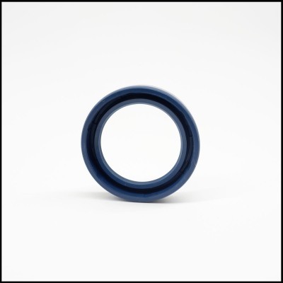 Anel circular azul escuro sobre fundo branco