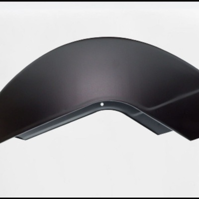 Paralama preto fosco para bicicleta com orifício para fixação