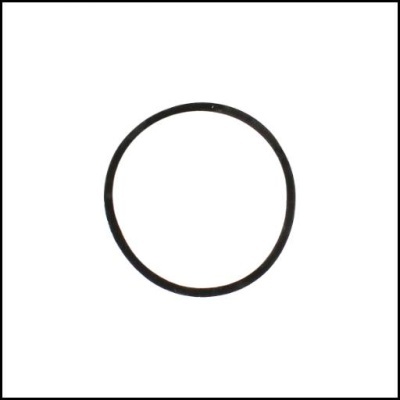 Anel de borracha preto circular fino