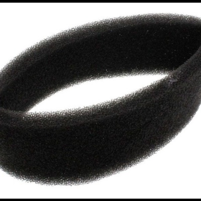 Elástico de cabelo preto aveludado