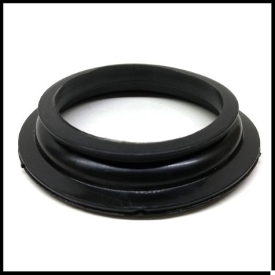 Anel vedante preto circular de borracha com ondulações