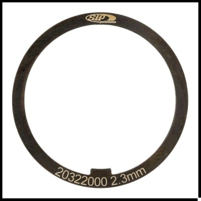 Anel metálico preto com texto SIP performance e 20322000 2.3mm