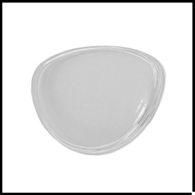 Palete ou esponja de silicone transparente triangular