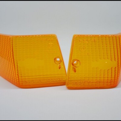 Lentes amarelo alaranjado para pisca-pisca automóvel