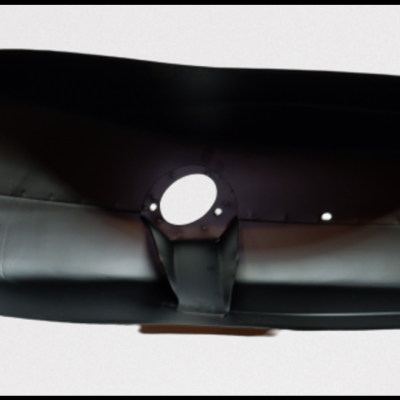 Espelho retrovisor preto com orifício central