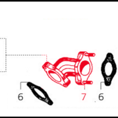 Desenho técnico de componentes automóveis numerados sobre fundo branco