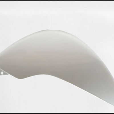 Painel curvo branco para mota com textura lisa