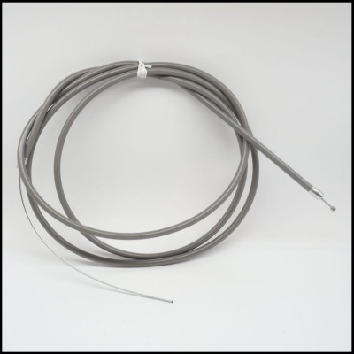 Cabo interno para bicicleta cinza com ponta metálica