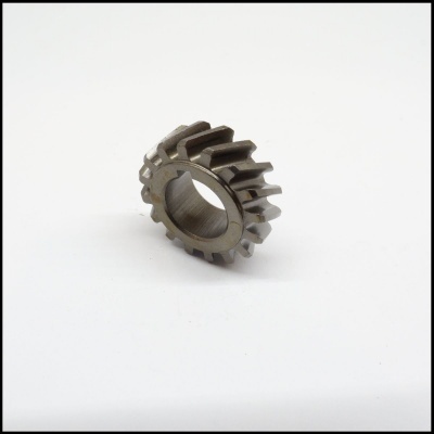 Engrenagem metálica cinza dentada
