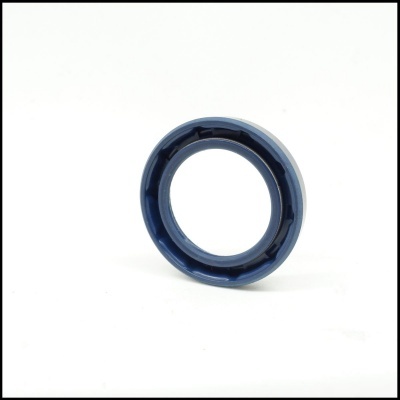 Junta circular azul escuro sobre fundo branco