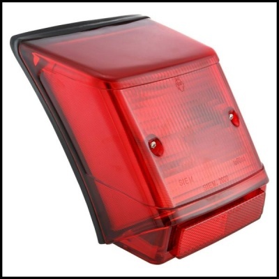 Farolim traseiro vermelho translúcido para automóvel