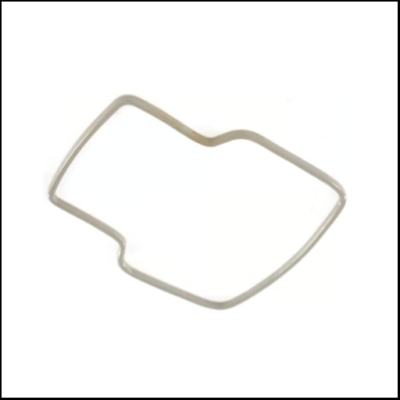 Molde metálico para cortar massa ou biscoitos em fundo branco