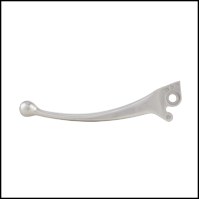 Alavanca de metal prateado com orifícios para fixação