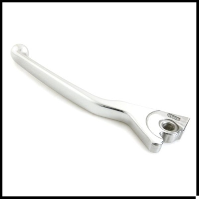 Alavanca metálica prateada com acabamento brilhante